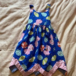 Toddler Girls Rainbow Umbrella Dress